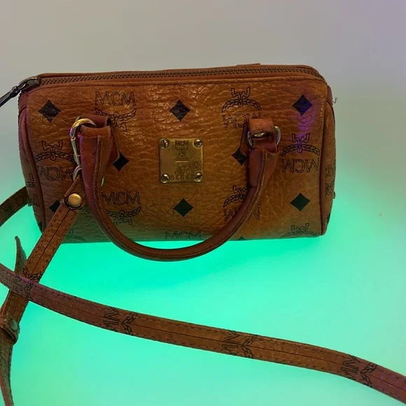 MCM Visetos Crossbody Barrel Bag - Picture 2 of 16